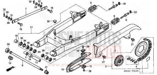 BRAS OSCILLANT VT750C2Y de 2000